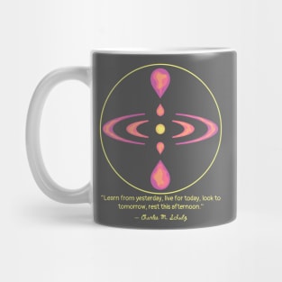 Mindfulness Symbol and Charles M. Schulz Quote Mug